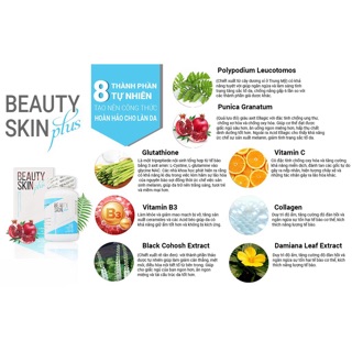 viên uống trắng da beautyskin plus