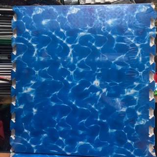 THẢM XỐP SÓNG BIỂN CÓ BÌA. Bộ 4 tấm 60cm.