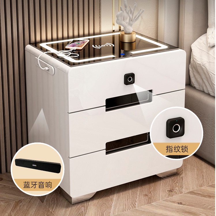 Bàn đầu giường thông minh đơn giản hiện đại đa chức năng có ánh sáng