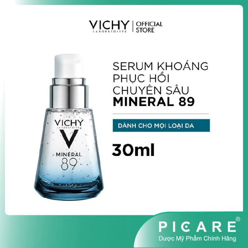 [CHÍNH HÃNG] Tinh chất dưỡng ẩm khoáng cô đặc Vichy Mineral 89 30ml