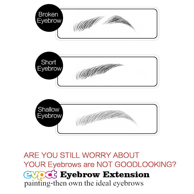 (Hàng Mới Về) Khuôn Vẽ Lông Mày Sợi Tự Nhiên Không Thấm Nước Unisex | BigBuy360 - bigbuy360.vn