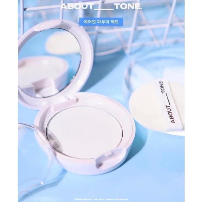 PHẤN PHỦ ABOUT TONE AIR FIT POWDER PACT(XANH)