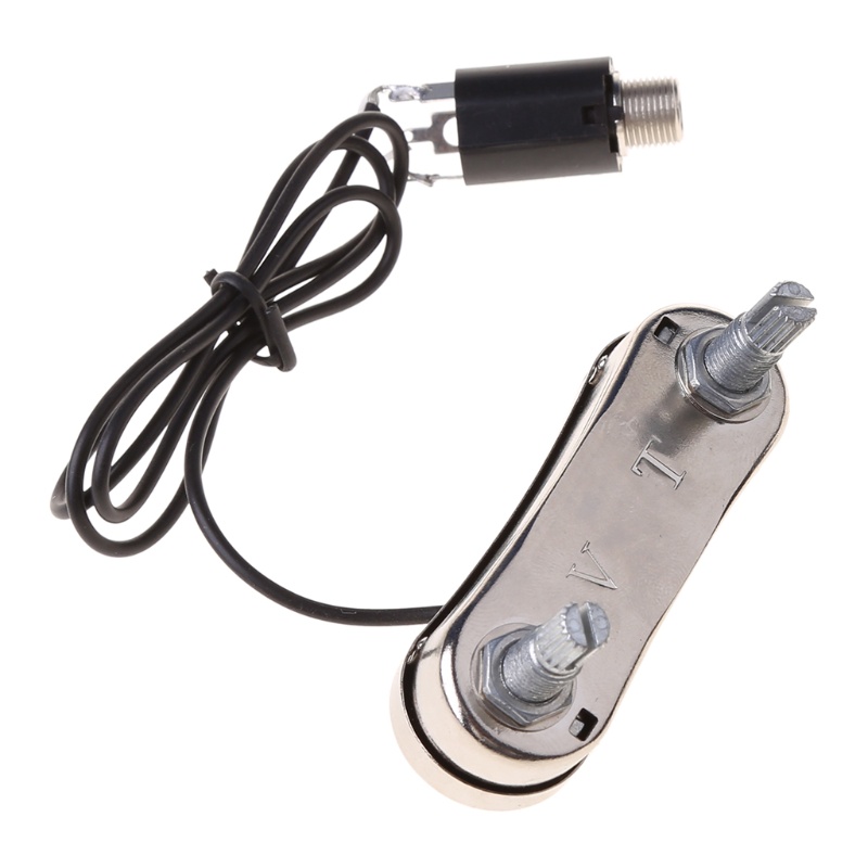 Cầu Pickup Đàn Guitar Violin Đơn Giản Có Núm Điều Chỉnh Âm Lượng