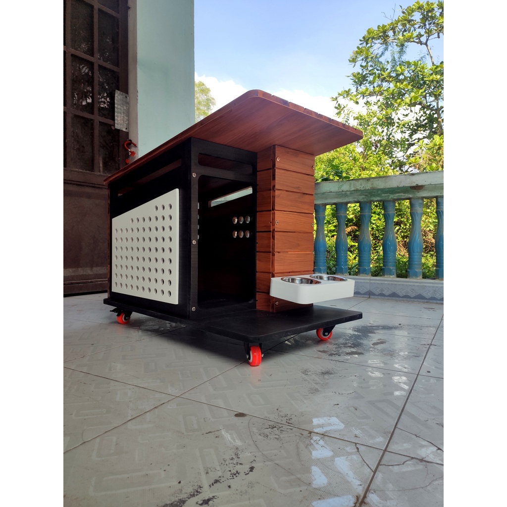 Nhà gỗ cho chó hiện đại PetZou DH006