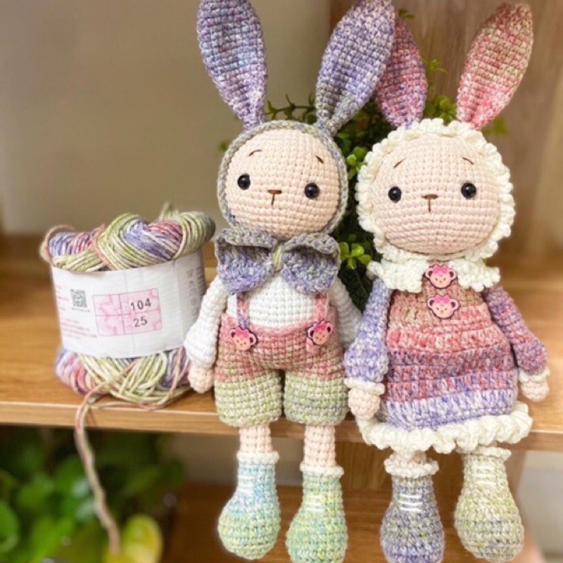 Len Baby Yarn màu loang (cuộn 40gr)