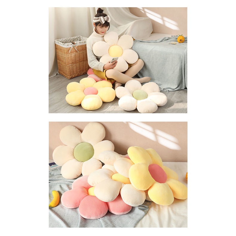 Võng daisy cánh hoa đệm hoa mặt trời tatami hoa gối ghế ô tô đệm văn phòng đệm trẻ em chơi đệm đồ chơi sang trọng