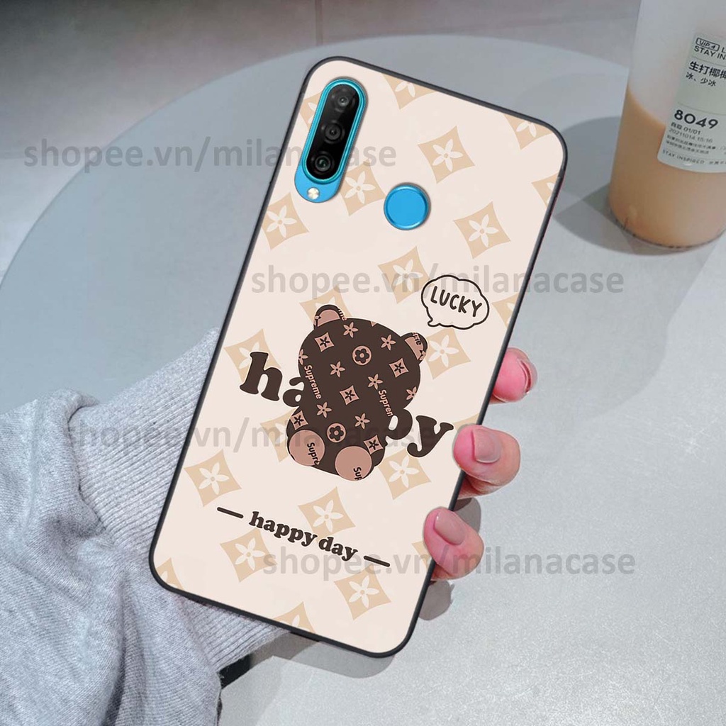 Ốp Huawei Nova 4e / P30 Lite gấu be@rBrick gấu Teddy Kaws siêu đẹp, phong cách, cá tính