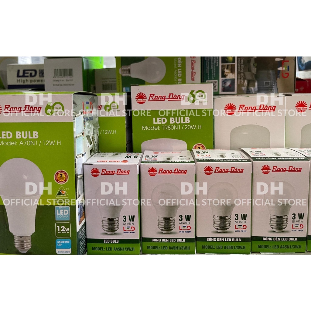 Bóng LED BULB Rạng Đông siêu sáng chipled Samsung từ 3W đến 20W