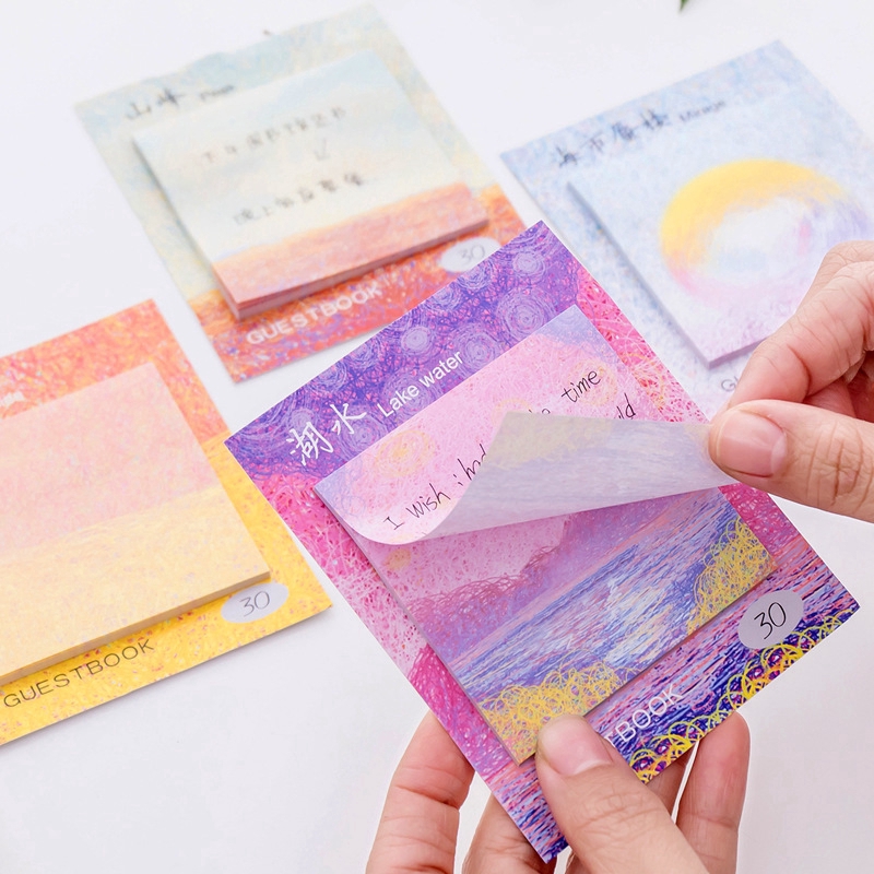 Giấy ghi chú màu sắc đáng yêu xinh xắn tiện dụng