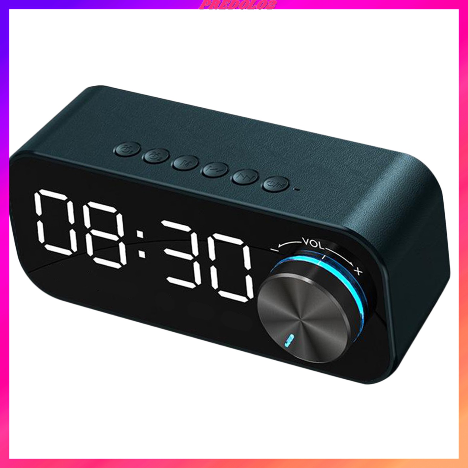 igital Alarm Clock Bedside with Bluetooth 5.0 Speaker, Sleep Timer, Snooze Function, Led Mirror Screen, ual Alarms,and USB Charge Port