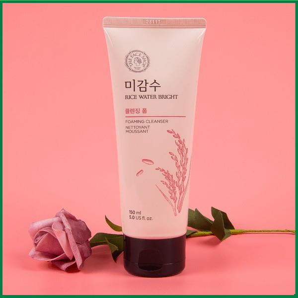 Sữa rửa mặt gạo TFS Hàn Quốc  Rice water bright rice bran cleansing foam