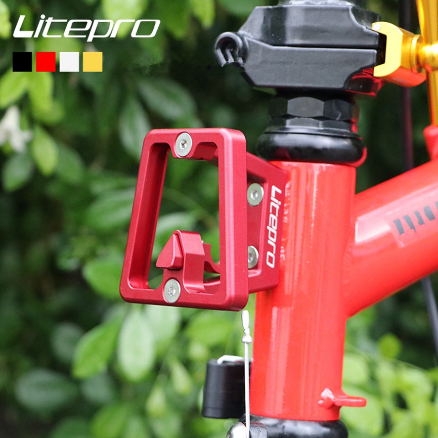 Giá Đỡ Gắn Phía Trước Yên Xe Đạp Brompton Bằng Hợp Kim Nhôm