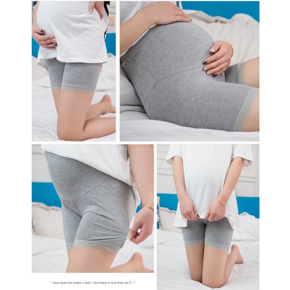 Quần Short Mỏng Nâng Bụng Chống Chói Mặc Ở Nhà Mùa Hè Cho Mẹ Bầu