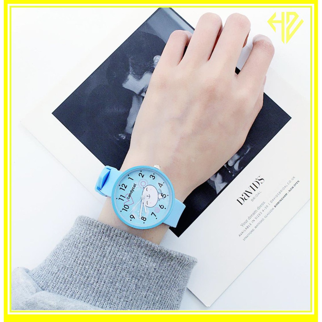 ĐỒNG HỒ NỮ DÂY CAOSU CANDYCAT CHÚ THỎ MỘNG MƠ XINH XẮN HÀN QUỐC | BigBuy360 - bigbuy360.vn