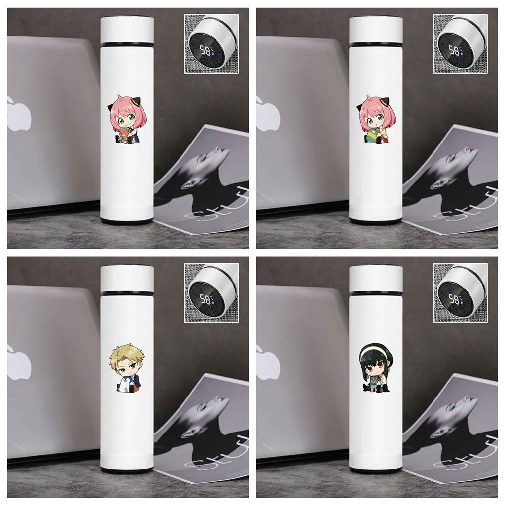 Bình giữ nhiệt đựng nước in hình SPY x Family anime chibi xinh xẵn dễ thương tiện lợi