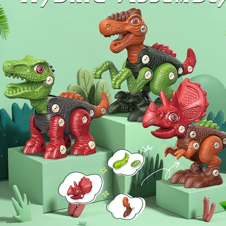 Khủng Long Tháo Vặn Thông Minh Cho Bé Phát Triển Kỹ Năng Cơ Bản