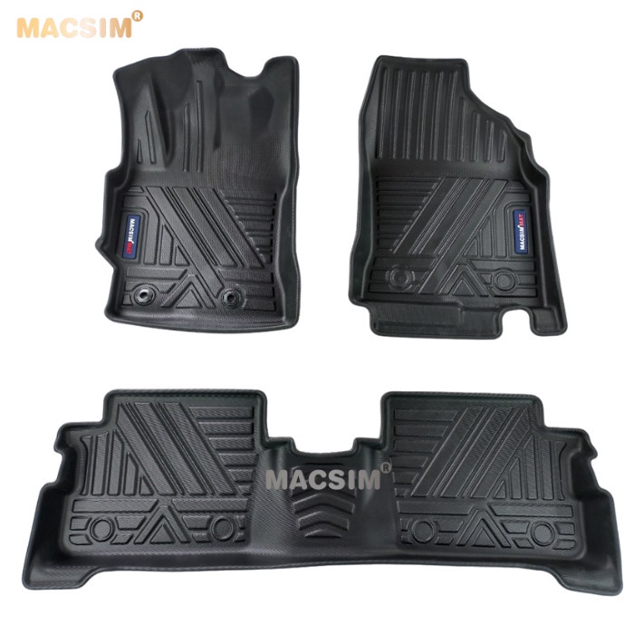 Thảm lót sàn xe ô tô Toyota vios  2008-2013 qd Nhãn hiệu Macsim chất liệu nhựa TPV cao cấp