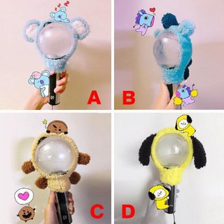 Trang trí bọc lightstick Bangtanboy chibi áo bomb áo bọc lightstick vỏ bao gậy cổ vũ ánh sáng nhóm nhạc