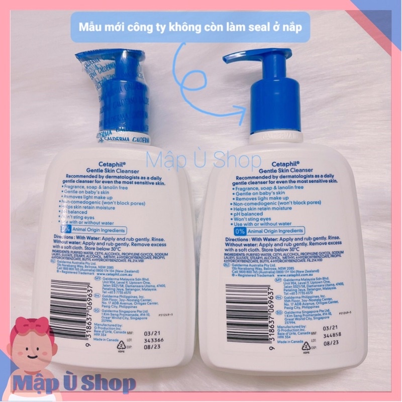 [HSD 2023] Sữa rửa mặt dịu nhẹ Cetaphil 500ml - 125ml - 59ml