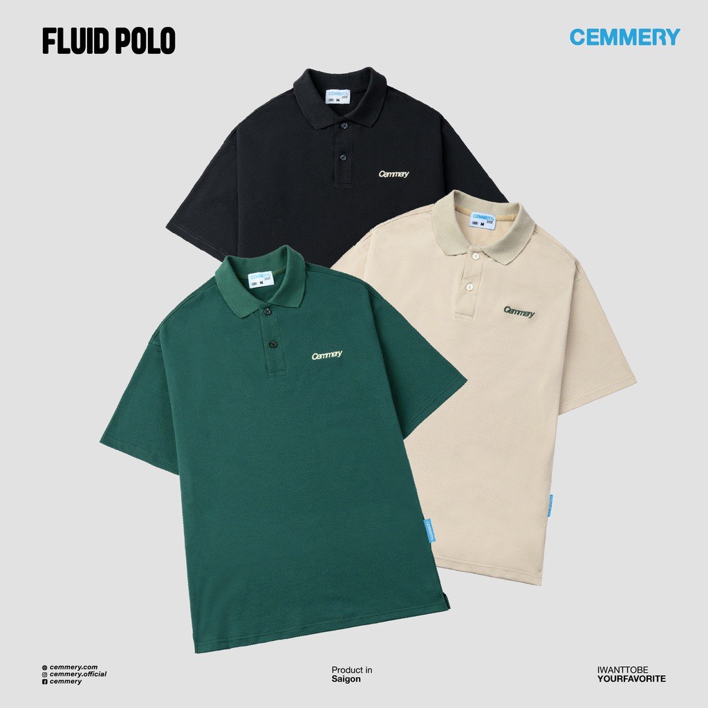 Áo Polo Cemmery Unisex nam nữ,Polo Bassic Cemmery