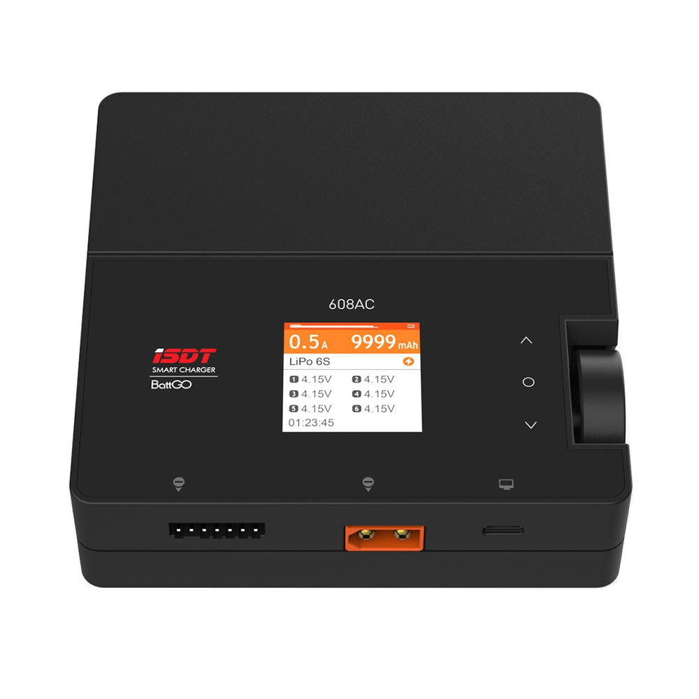 Bộ sạc thông minh ISDT 608AC 200W Smart Battery Charger tích hợp nguồn Power Supply