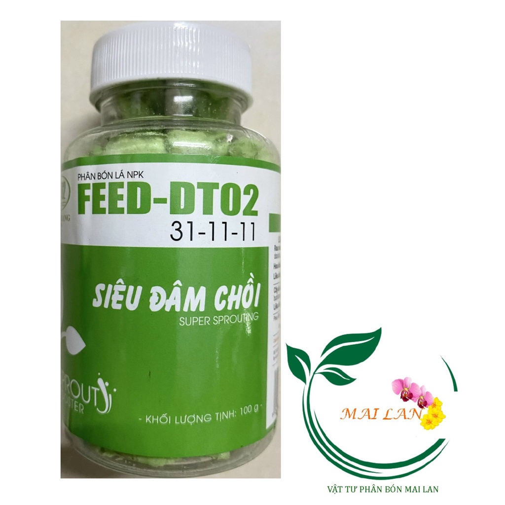 FEED-DT02 31-11-11 Phân Bón Lá NPK Siêu Đâm Chồi - Super Sprouting - #217# 100g