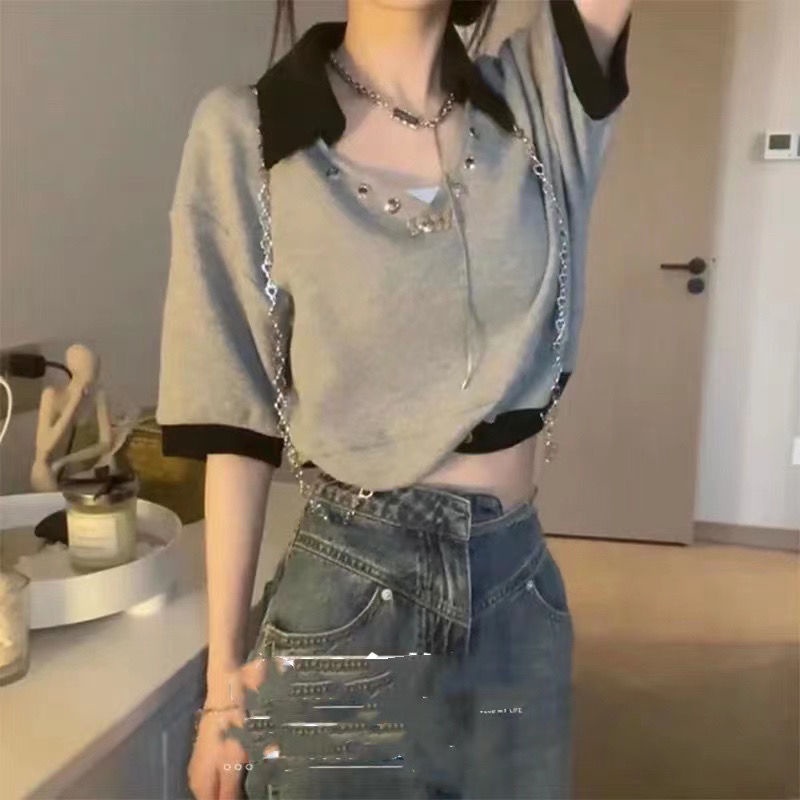 Áo Thun Ngắn Tay Thời Trang Hàn Quốc Dành Cho Nữ