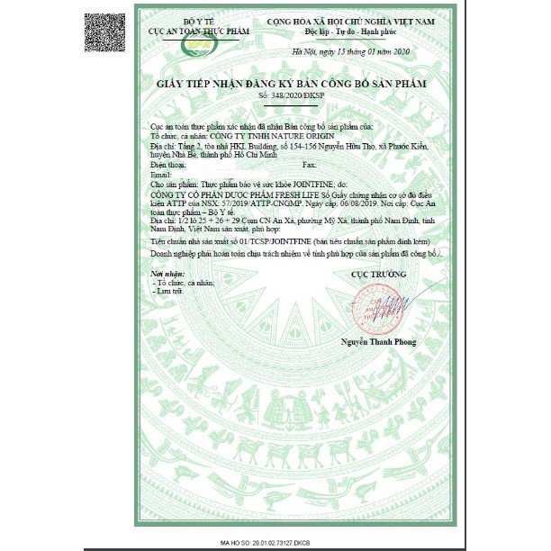 VIÊN SỦI JOINTFINE - Hỗ Trợ Xua Tan Đau Nhức - Tráng Kiện Xương Khớp Mạnh Gân Cốt - [CHÍNH HÃNG] HỘP 20 VIÊN | BigBuy360 - bigbuy360.vn