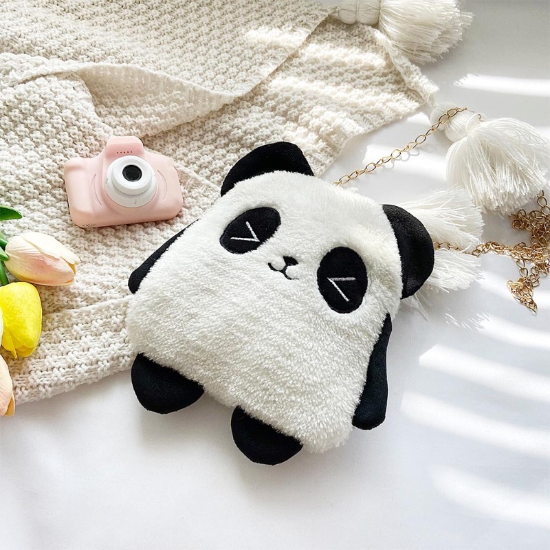 Túi Đeo Chéo Hình Gấu Trúc Hoạt Hình Nhồi Bông Đáng Yêu