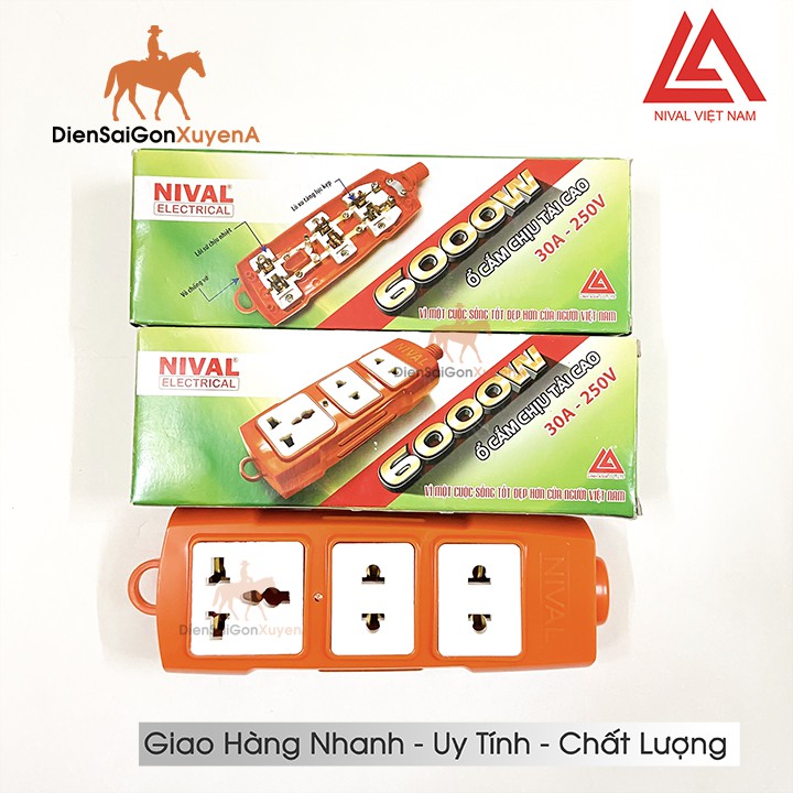 Ổ Cấm Không Dây Siêu Chịu Tải NIVAL 6000W 30A - ĐIỆN SÀI GÒN XUYÊN Á
