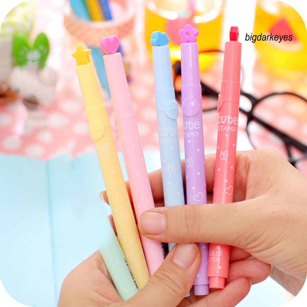 Set 6 Bút Đánh Dấu Màu Sắc Ngọt Ngào Dễ Thương