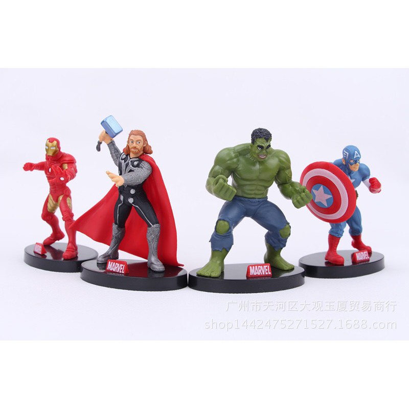 Sét trang trí sinh nhật cho bé - BỘ 4 ANH HÙNG MAVEl