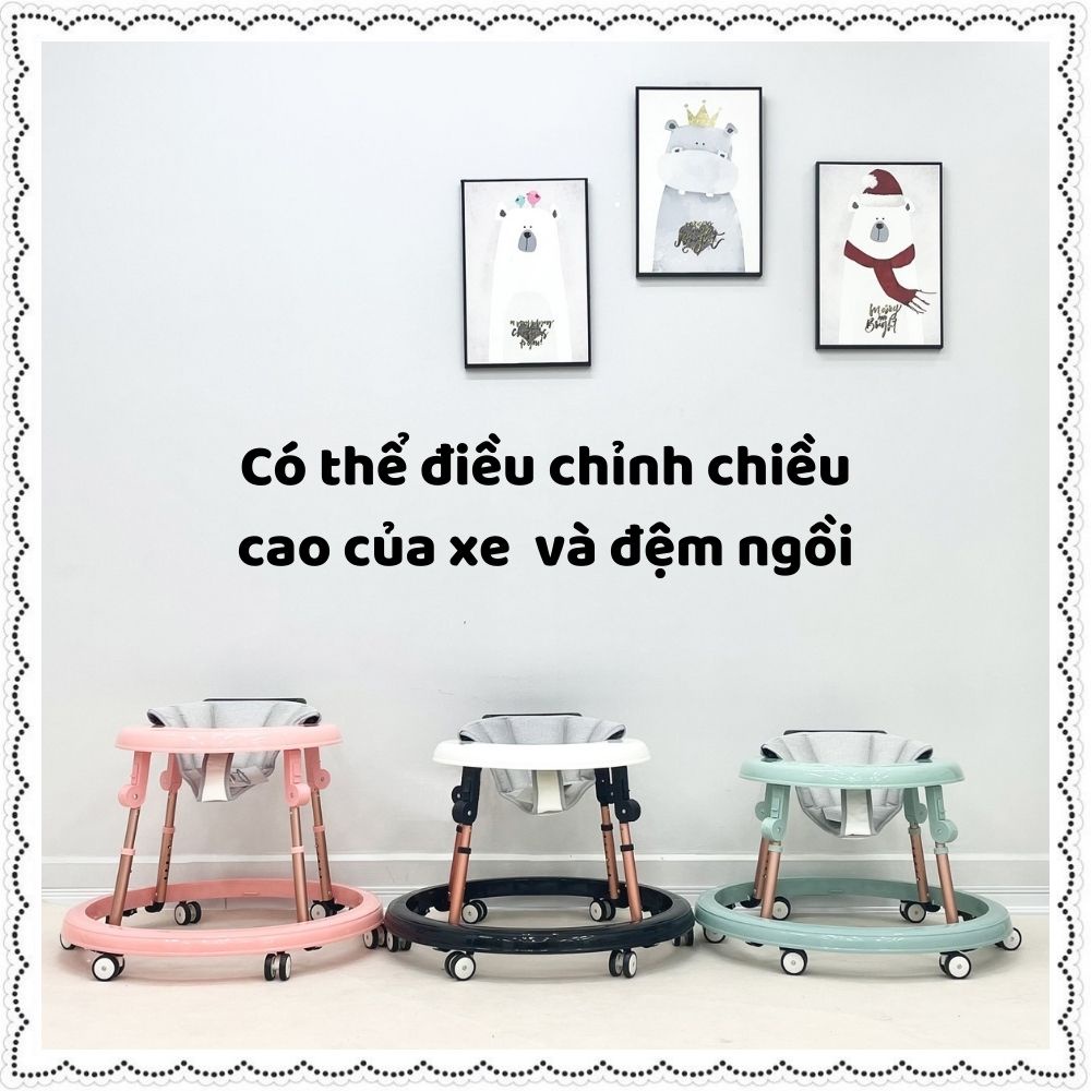 Xe tron tập đi cho bé  Zoko chống chân đi vòng kiềng chữ O chống lật đa năng trẻ từ 6-18 tháng chính hãng Zozon