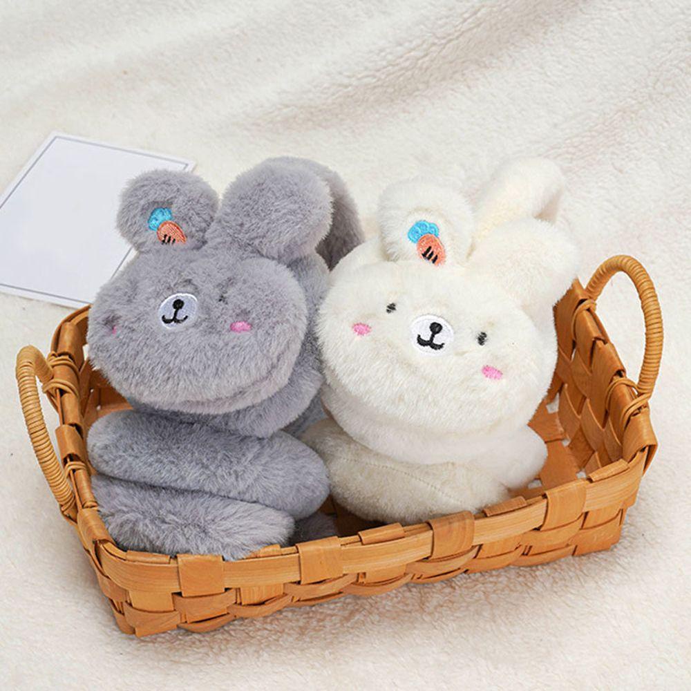 Bông Chụp Tai Họa Tiết Chú Thỏ Dễ Thương Chống Gió Tiện Dụng Cho Mùa Đông