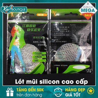 [Mã WASKT587 hoàn 0.15 xu đơn 99K] [HOT] - Bộ 2 Miếng Lót Mũi Giày Silicon 3,5mm Kích Size Giầy, Chống Đau Chân