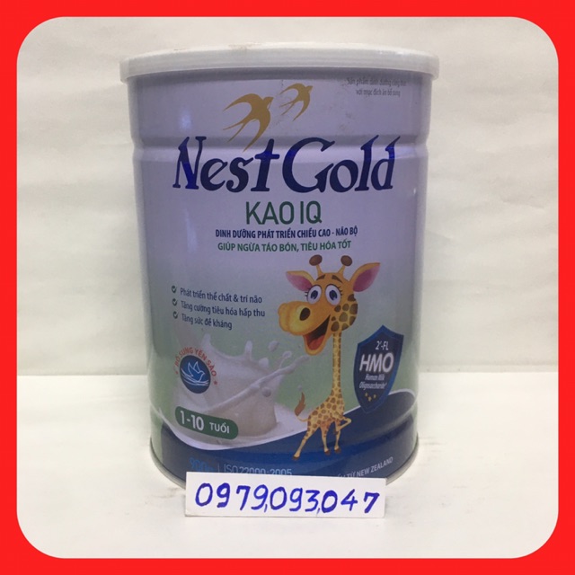 Sữa bột Nest Gold kao IQ - 900g ( bổ xung yến sào và HMO ) date: 11/2023