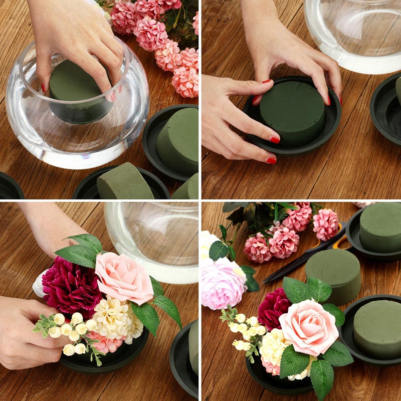 Set 8 khối xốp dùng để cắm cố định hoa DIY chất lượng cao