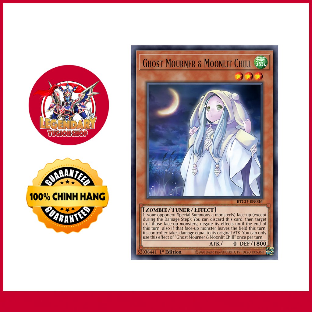 [EN-JP][Thẻ Bài Yugioh Chính Hãng] Ghost Mourner &amp; Moonlit Chill