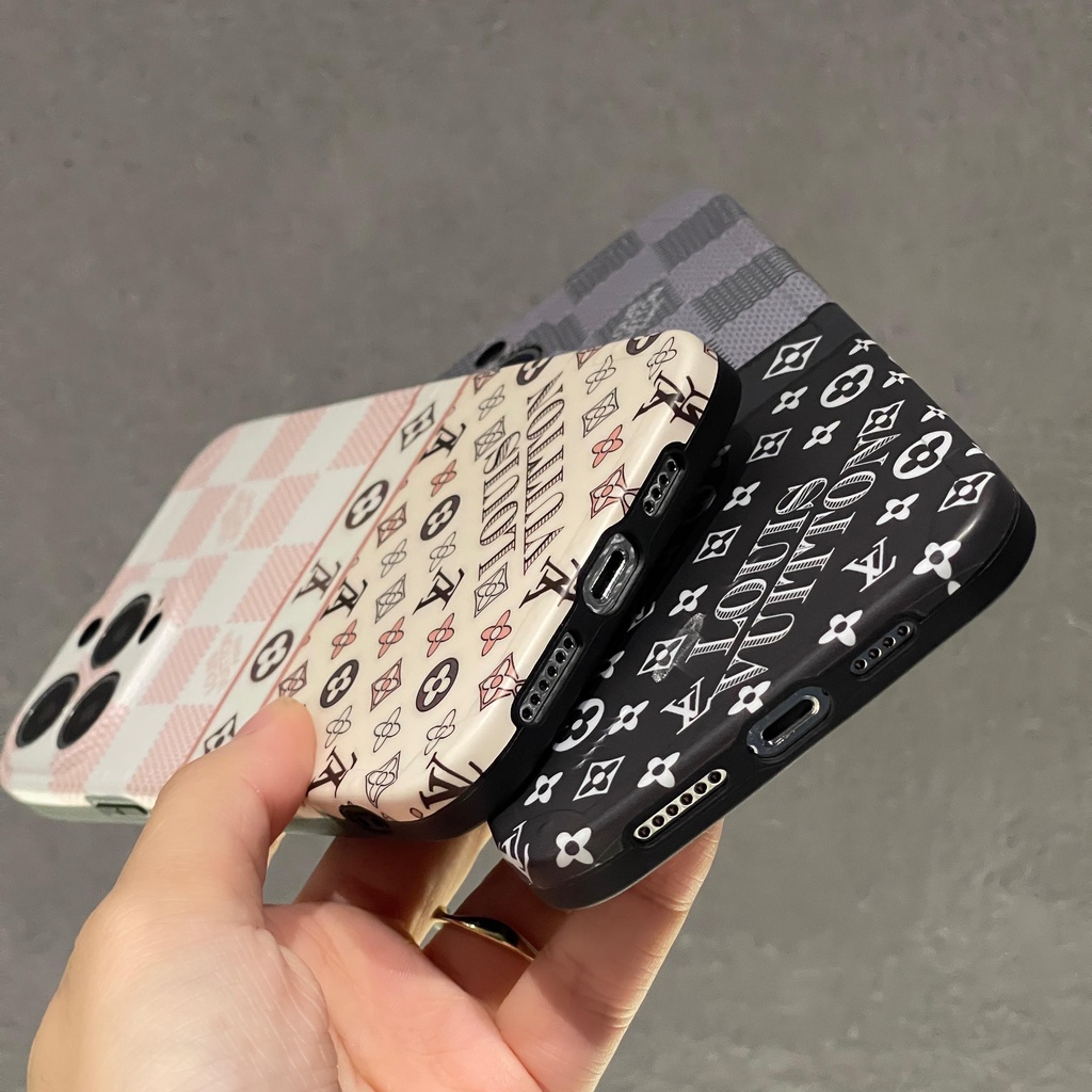 Ốp Điện Thoại Họa Tiết LV Sang Trọng Cho iphone 13 Pro Max i13 13pro 11ProMax i11 7 plus 8 plus X XR Xs Max 12Pro 12 Pro Max