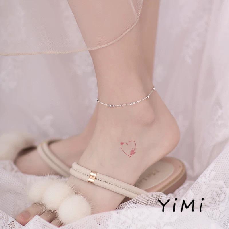 Hình xăm dán nhiều mẫu họa tiết hoa xinh xắn dễ thương