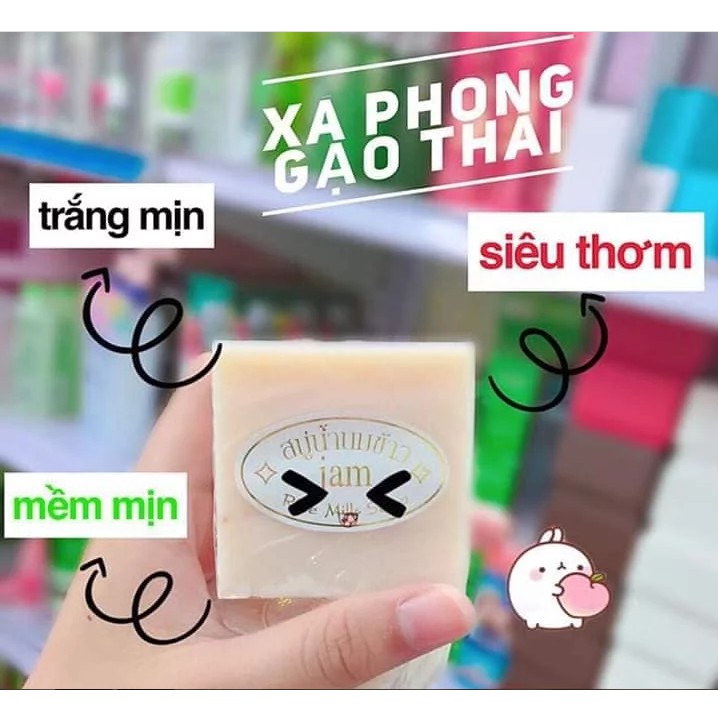 Xà Bông Gạo Jam Thái Lan Hàng Chuẩn Thái