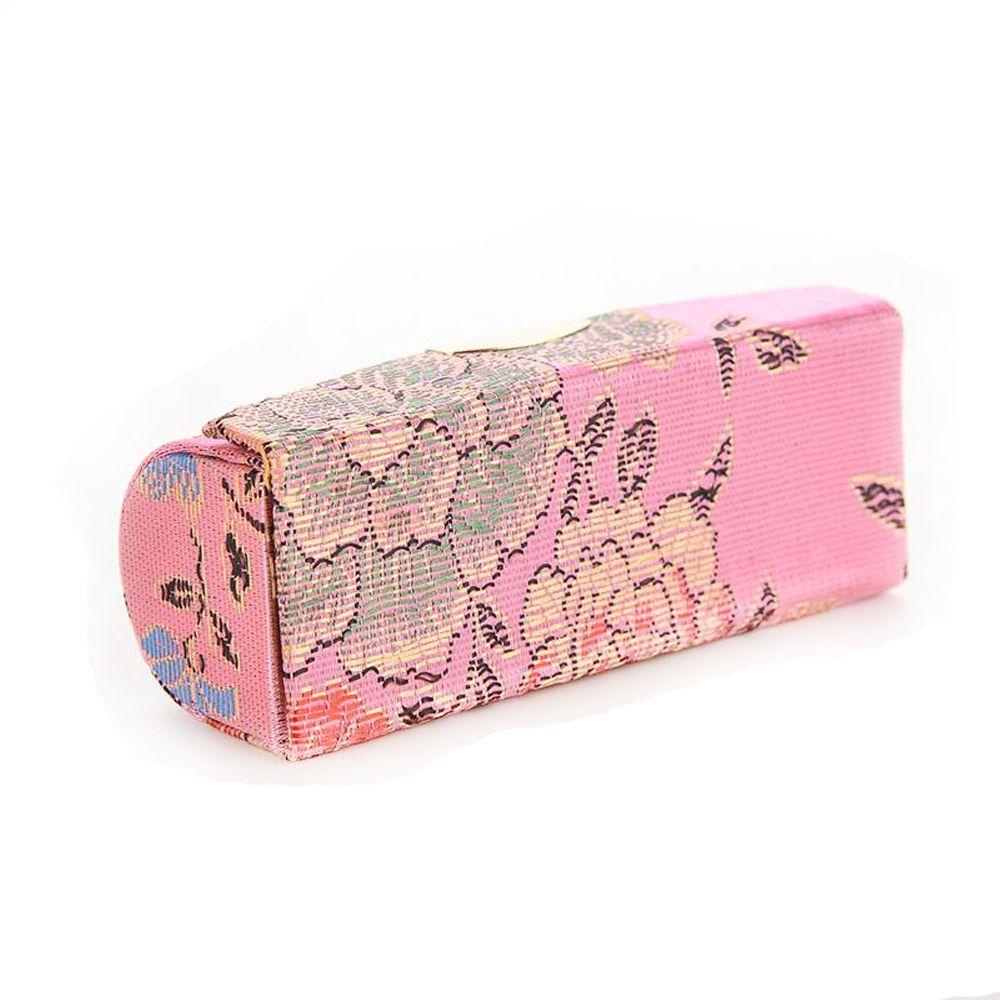 PATRICIA Hộp Đựng Son Môi Bằng Lụa Satin Kèm Gương Phong Cách Retro Ốp