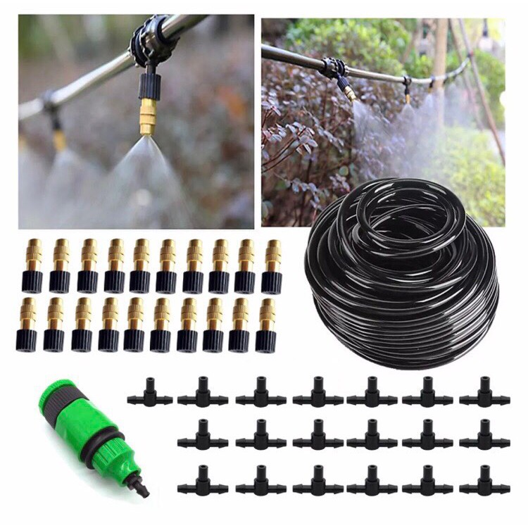 Bộ KIT Phun Sương Tưới Cây 20 Béc Bằng Đồng Tưới Lan, Cây Cảnh cao cấp