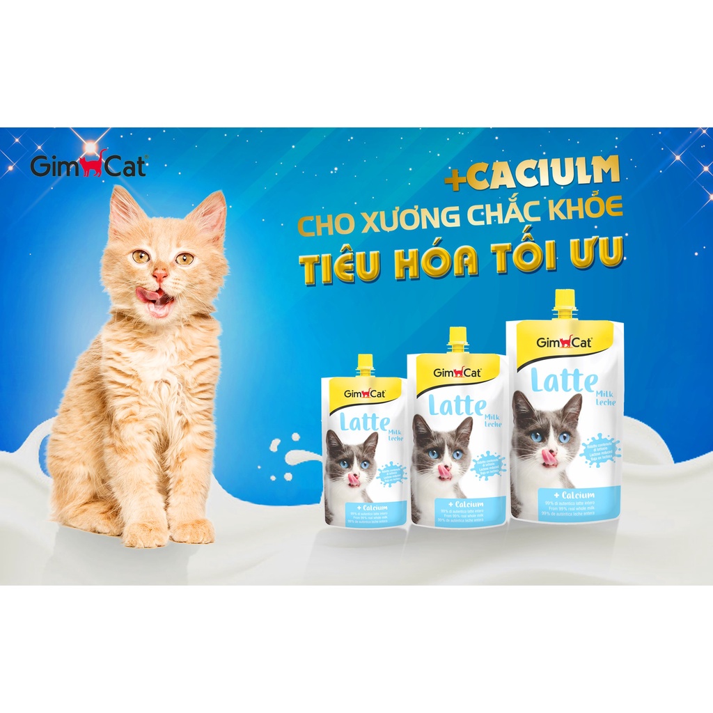 GimCat SỮA CHO MÈO MỌI LỨA TUỔI HỖ TRỢ TIÊU HOÁ &amp; BỔ SUNG CANXI