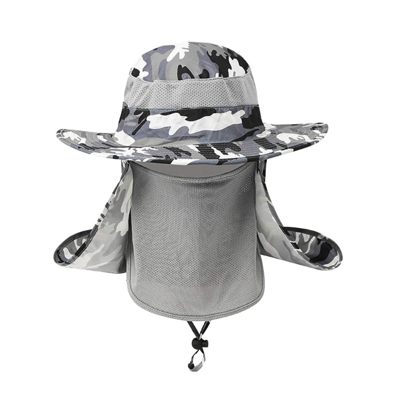 QQ Mũ Vành Rộng Chống Nắng / Tia UV Có Thể Tháo Rời Bảo Vệ Mặt Và Cổ Tiện Dụng