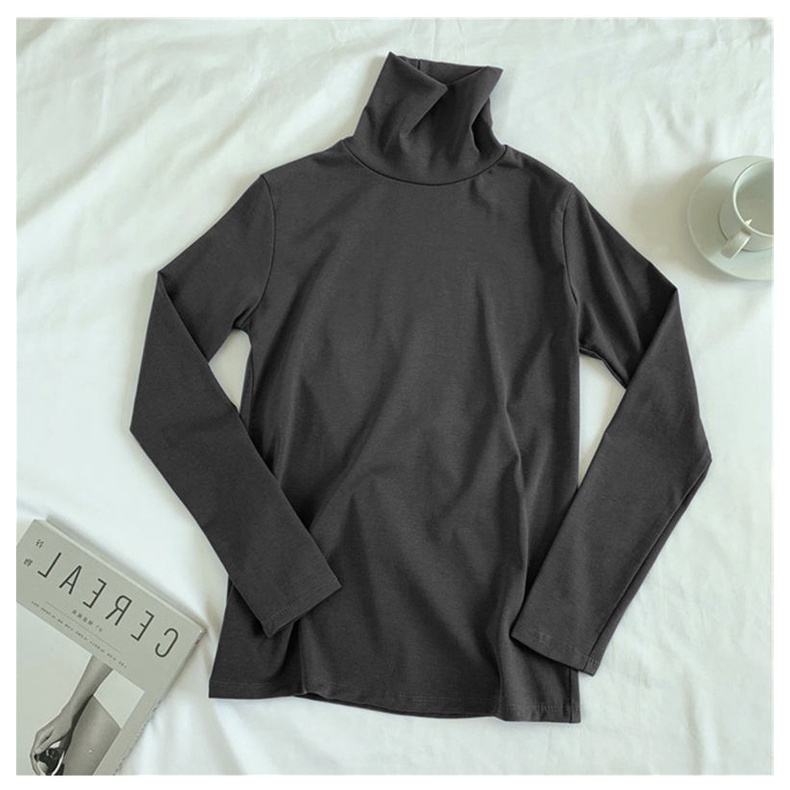 Áo thun COZOK tay dài cổ cao thời trang cho nữ