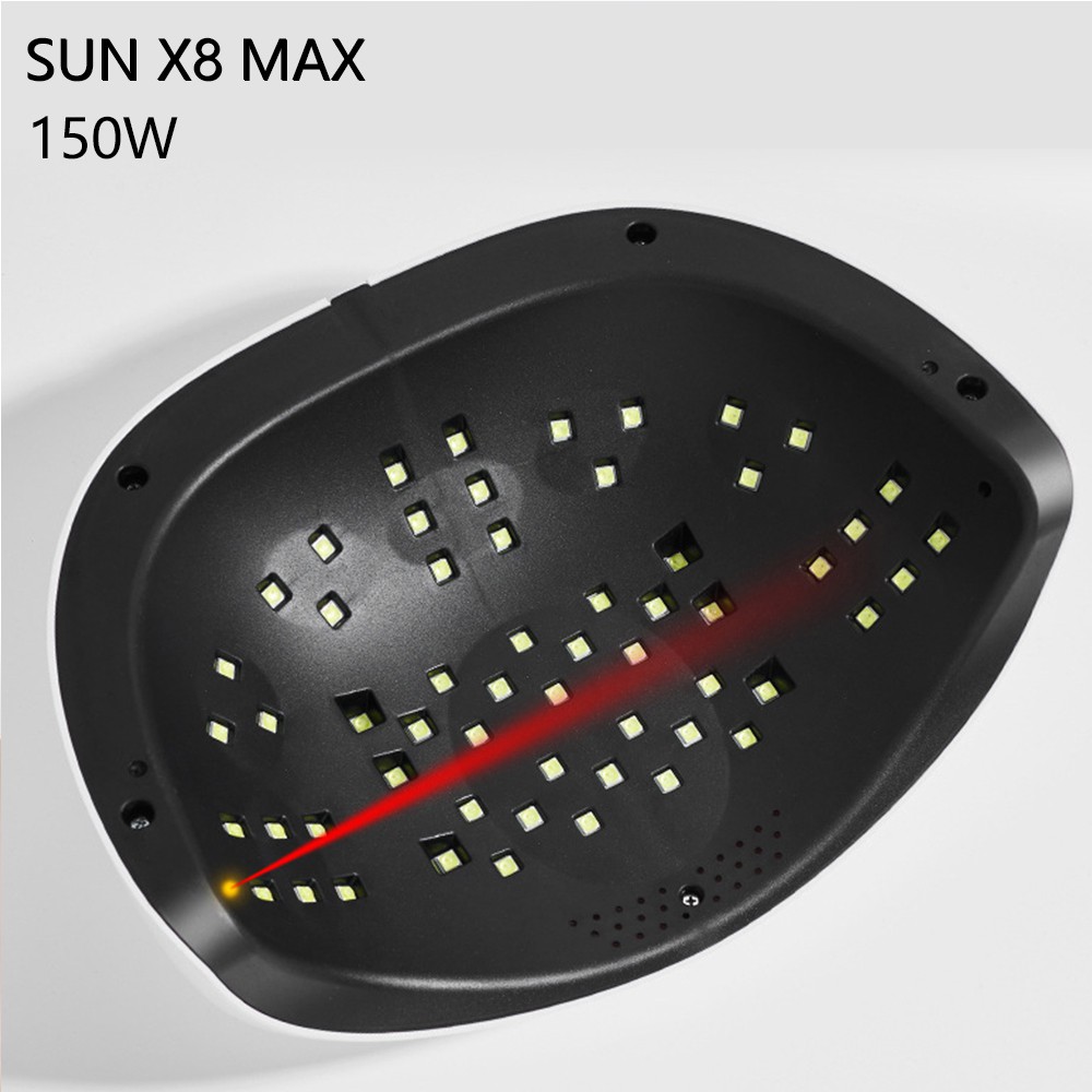 Bộ làm móng Máy Hơ Gel 150W SUN X8 MAX UV/LED sơn gel 2 chai TOP&BASE  Sơn móng tay gel