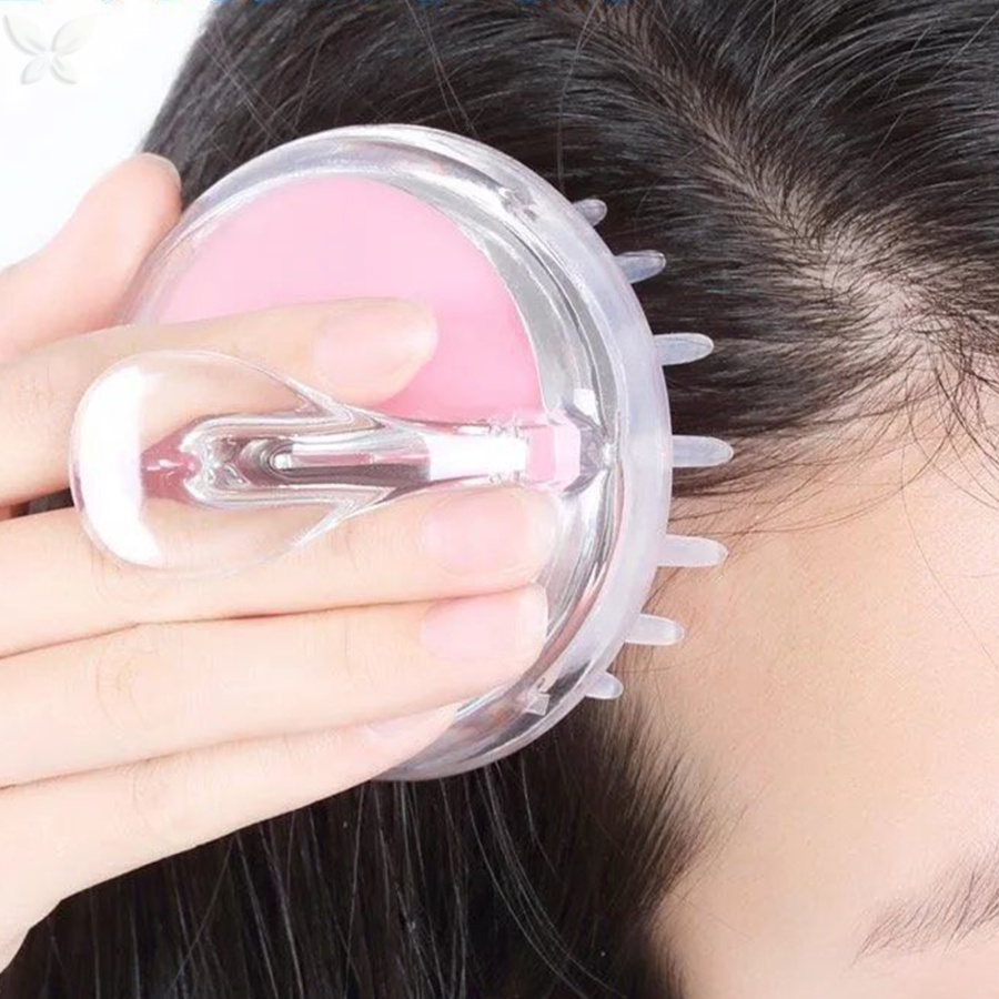 Lược Silicone Mát Xa Da Đầu Giảm Ngứa Tiện Dụng A096