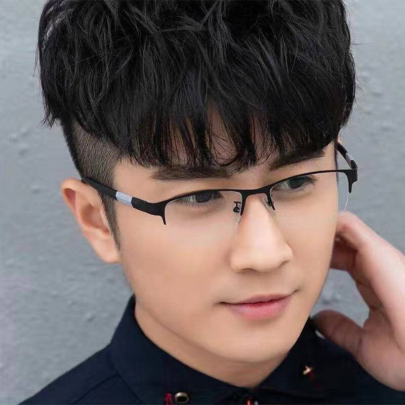 Kính Cận Của Nam。 Kính Cận Gọng Nửa Gọng Kim Loại Chống Tia Bức Xạ Từ 0-1600 Độ