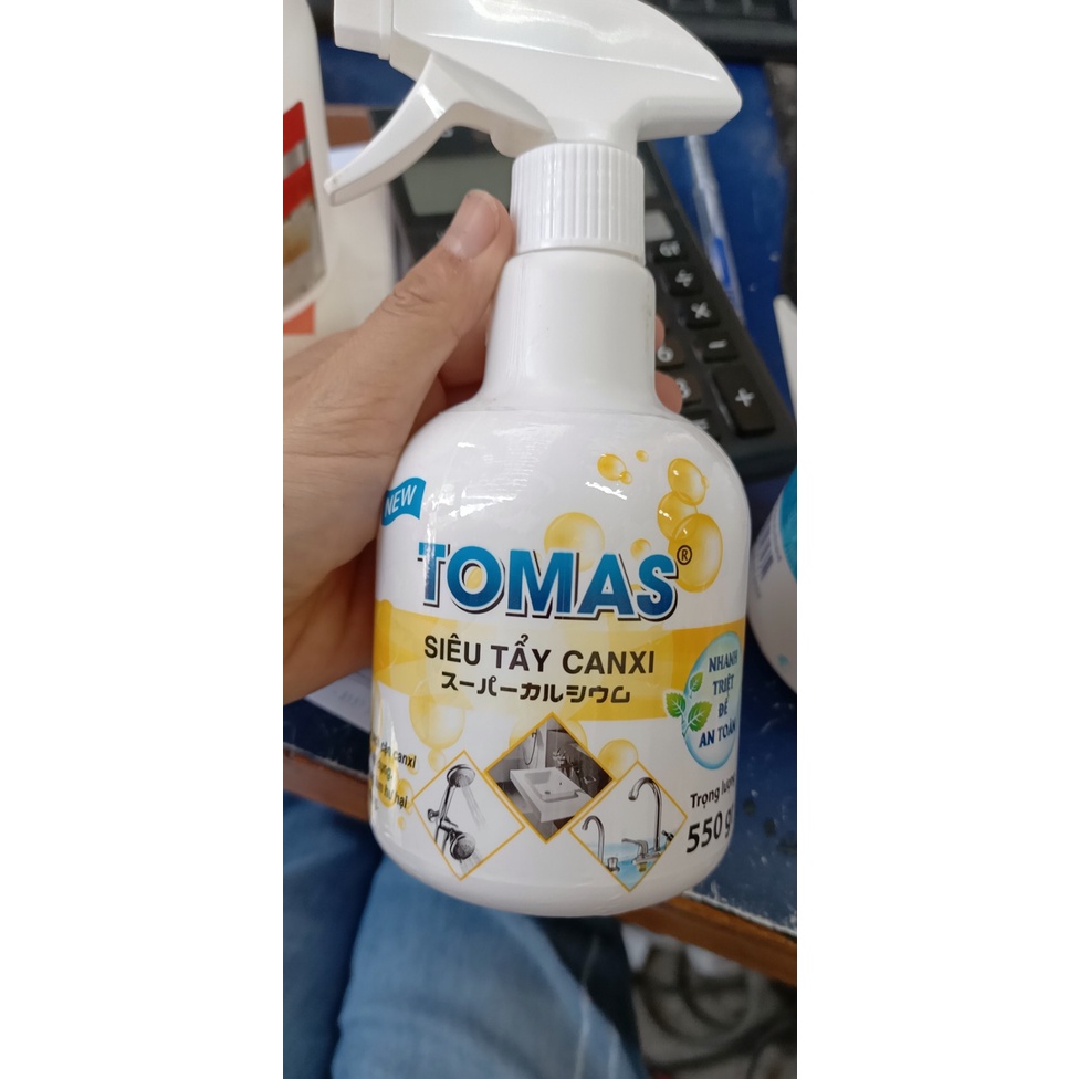 LỌ XỊT SIÊU TẤY CẶN CANXI BÁM INOX TOMAS TIỆN DỤNG